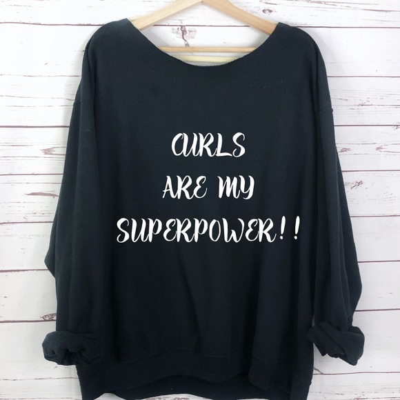 NEW Personalized Off Shoulder Sweatshirt Custom - Picture 9 of 10
